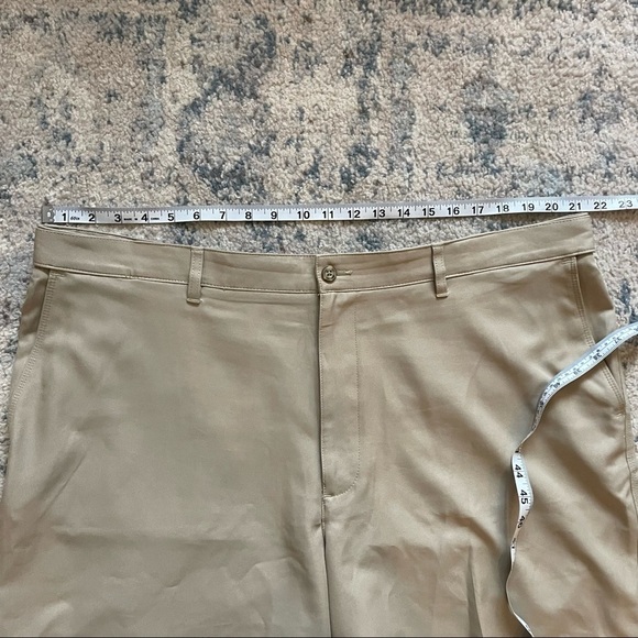 PGA Tour | Performance Golf Shorts Mens Size 42 Stretch 10” Inseam Khaki Tan - Picture 6 of 8